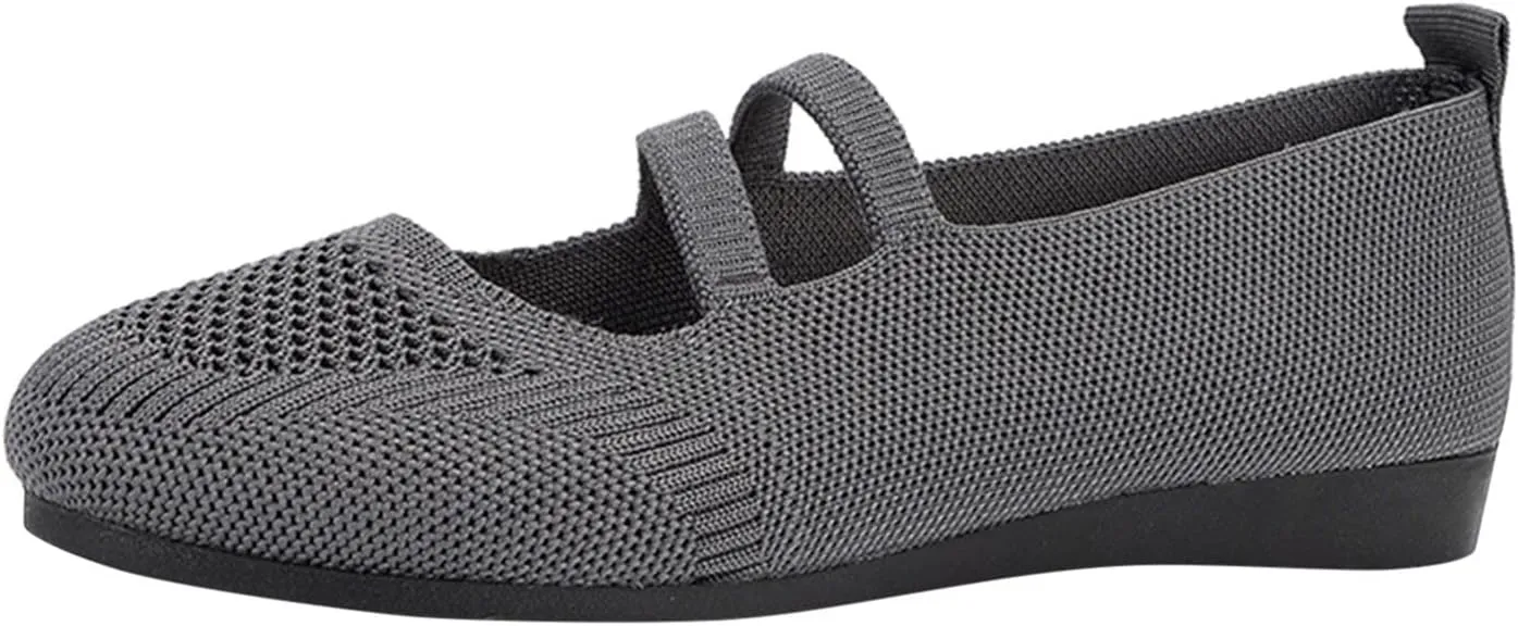 AMDBEL Ballet Flats Shoes for Women Dressy Women's Flat Dress Shoes Black Ballet Shoes Dress Shoes Suede Bow Round Toe Flats