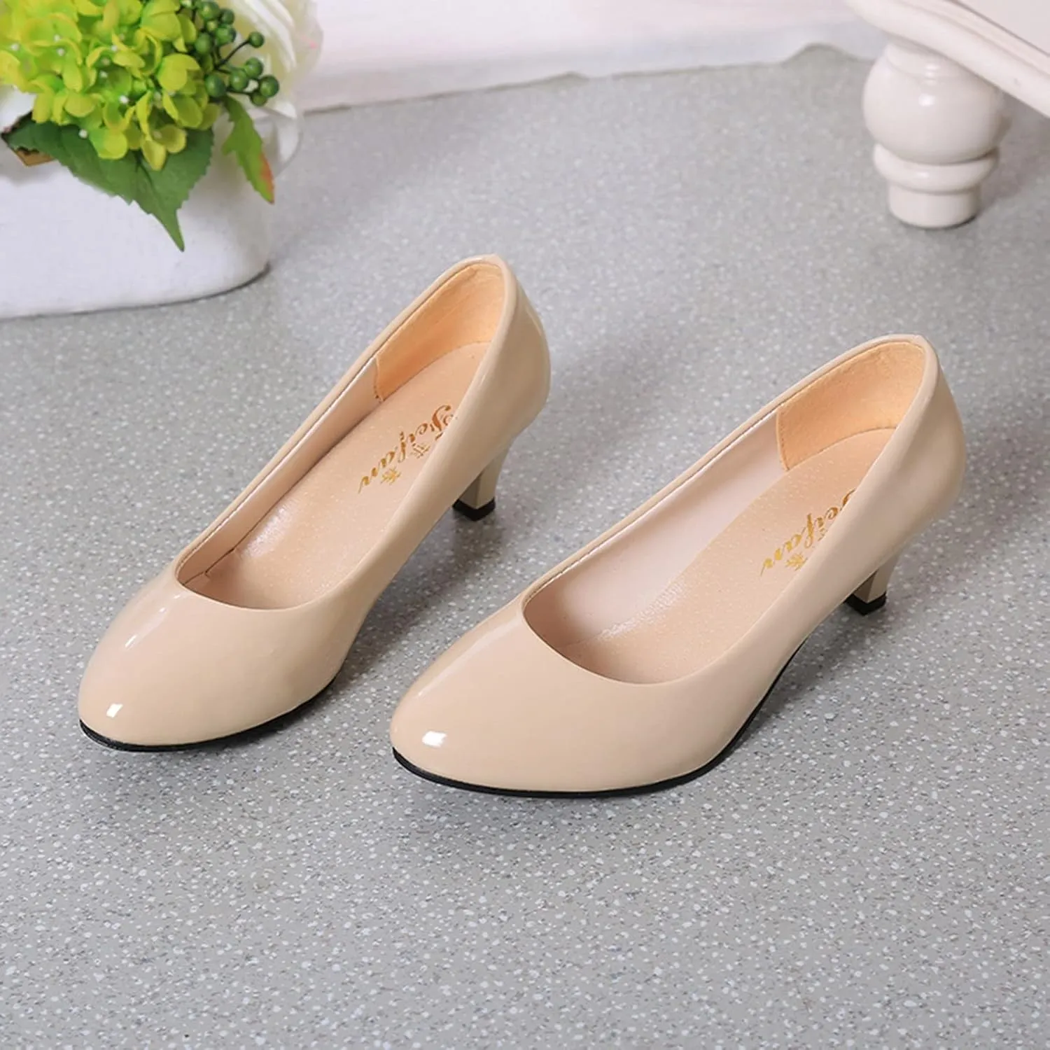 AMDBEL Summer Sandals for Women 2024, Pointed Toe Adjustable Strap Buckle Slingback Sandals Solid Color Fashion Sandals