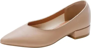 AOQUNFS Women's Low Heel Dress Shoes for Women Pumps Business Casual Comfortable Office Shoes