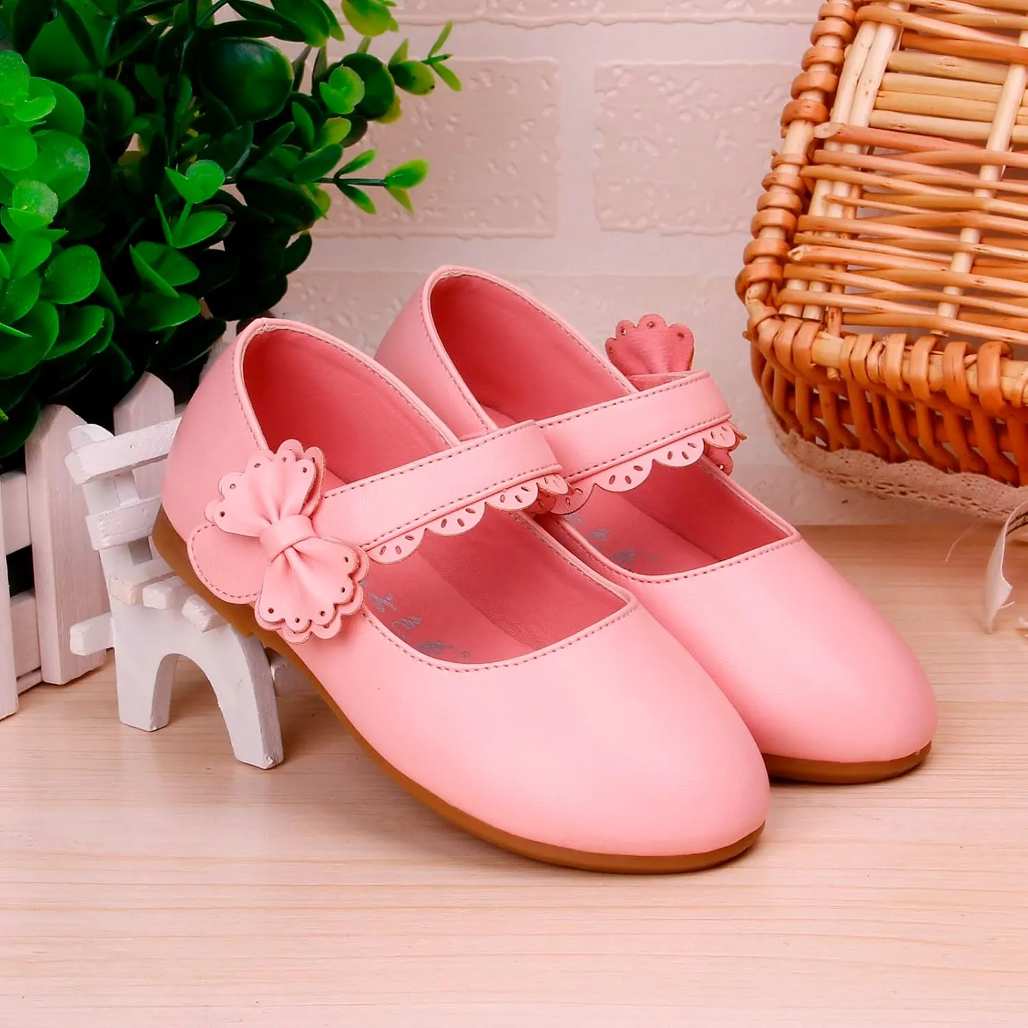 Baby Girls Dress Shoes Flower Girl Kids Mary Jane Ballet Flats Bow Wedding School Party Communion Shoes