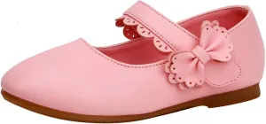 Baby Girls Dress Shoes Flower Girl Kids Mary Jane Ballet Flats Bow Wedding School Party Communion Shoes