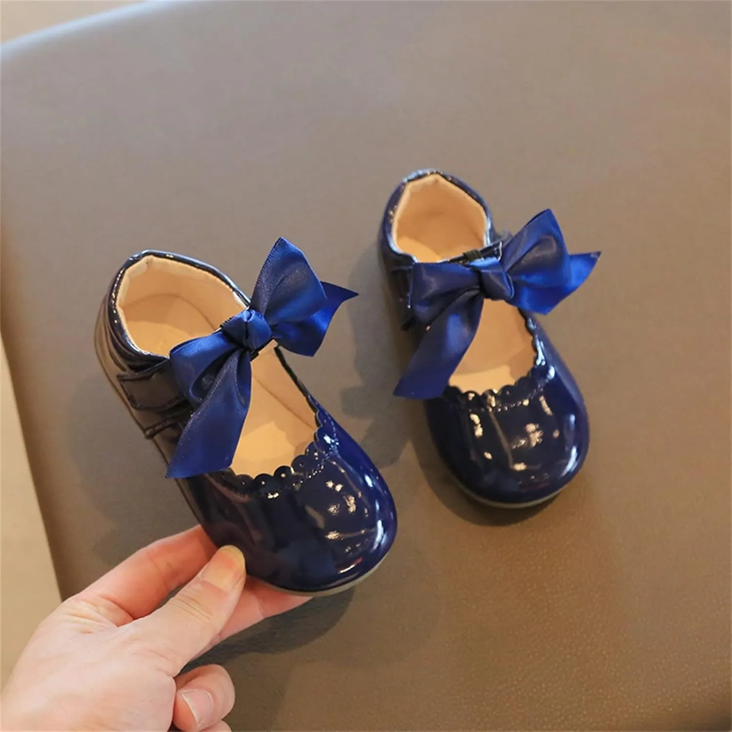 Baby Girls Mary Jane Shoes Toddler Cute Ballerina Ballet Flats Flower Girl Dress Shoes Wedding Party School Shoes