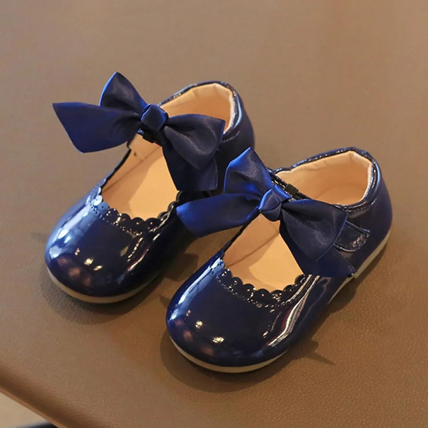 Baby Girls Mary Jane Shoes Toddler Cute Ballerina Ballet Flats Flower Girl Dress Shoes Wedding Party School Shoes