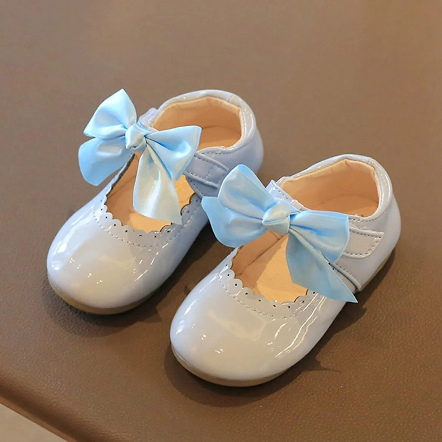 Baby Girls Mary Jane Shoes Toddler Cute Ballerina Ballet Flats Flower Girl Dress Shoes Wedding Party School Shoes