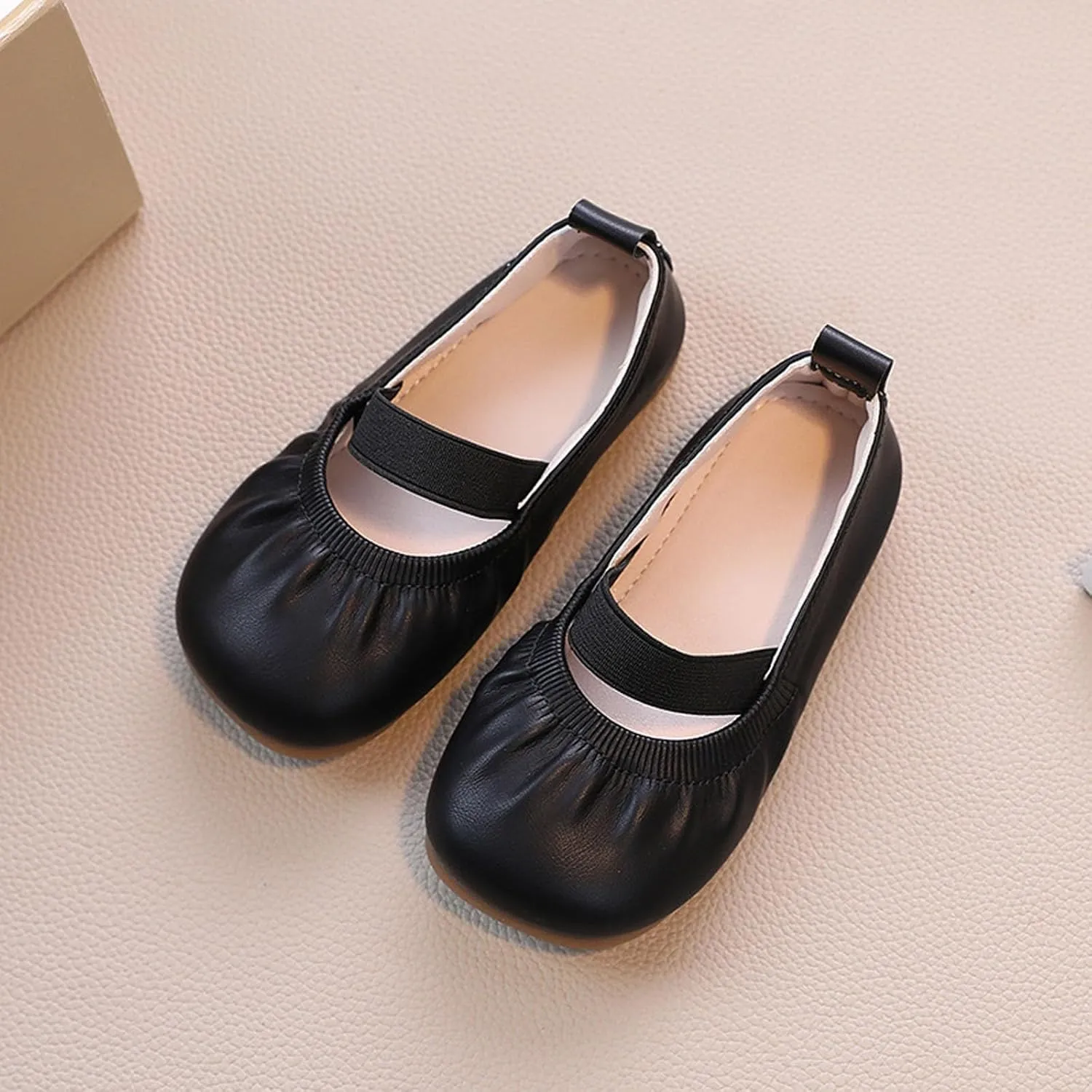 Ballet Shoes for Girls Toddler Dance Slippers Soft Leather Ballerina Mary Jane Flat𝘀 for Toddler/Little/Big Kid