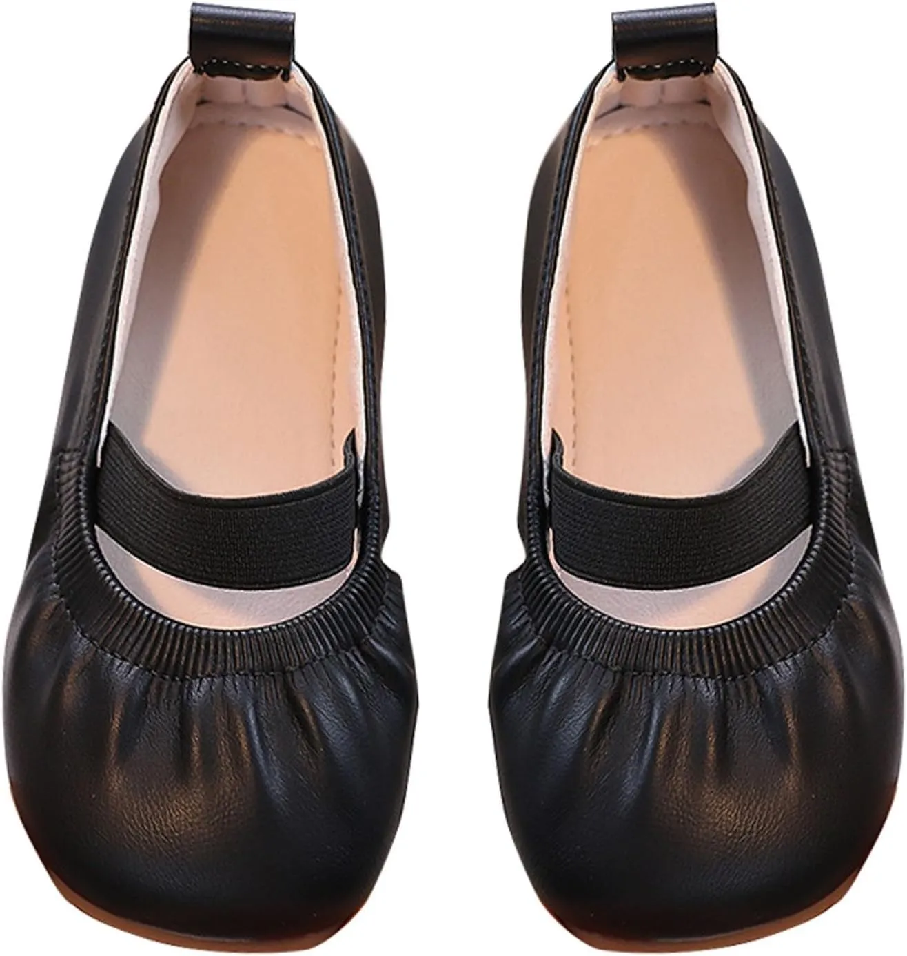 Ballet Shoes for Girls Toddler Dance Slippers Soft Leather Ballerina Mary Jane Flat𝘀 for Toddler/Little/Big Kid