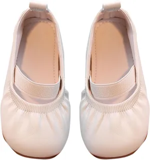 Ballet Shoes for Girls Toddler Dance Slippers Soft Leather Ballerina Mary Jane Flat𝘀 for Toddler/Little/Big Kid