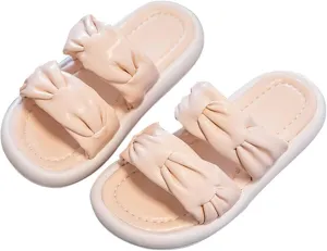 Beach Slippers Summer Sliders Sandals Open Toe Soft Slippers Bathroom Pool Shower Anti-Slip Shoes Flip Flops