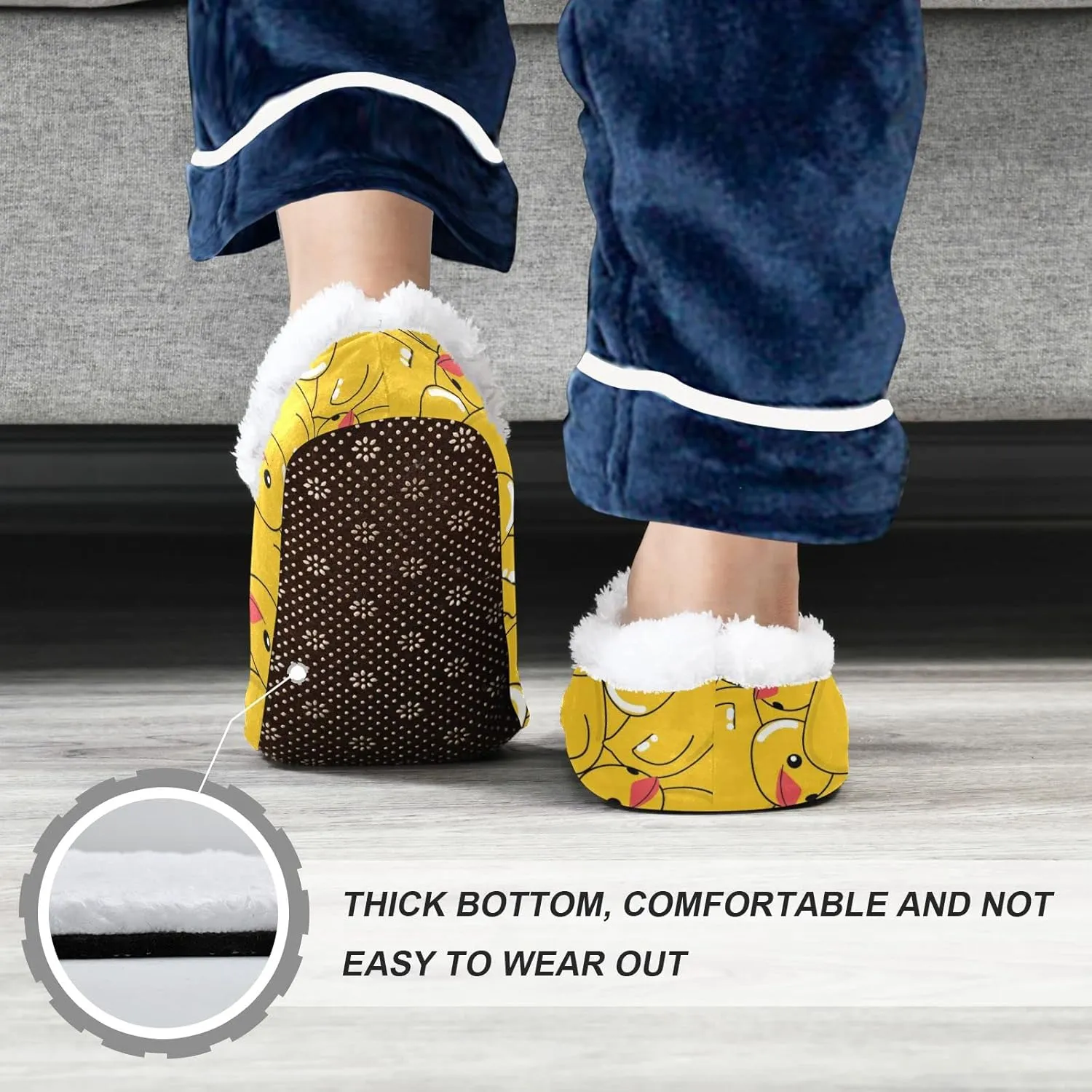 Bees Honey Honeycombs Boys Girls House Slippers Kids toddler Home Shoes Winter Indoor shoes XS