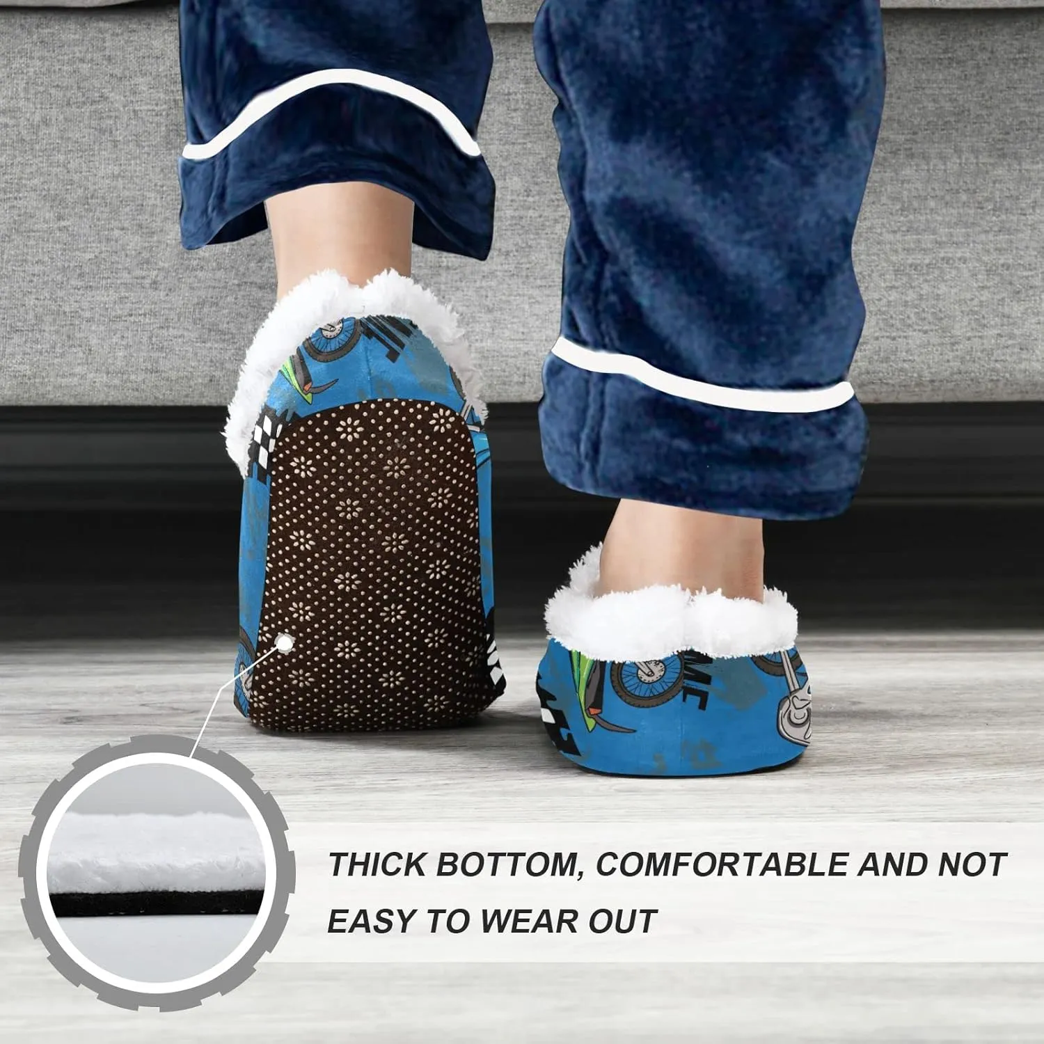 Boccsty Boys Girls House Slippers Kids toddler Home Shoes Winter Indoor shoes XS-S