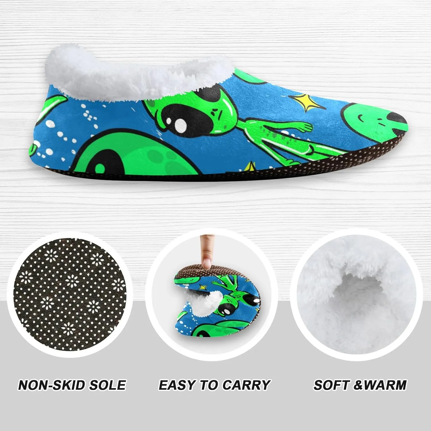 Boccsty Boys Girls House Slippers Kids toddler Home Shoes Winter Indoor shoes XS-S