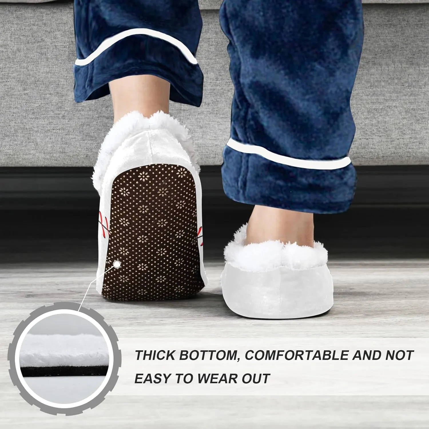 Boccsty Boys Girls House Slippers Kids toddler Home Shoes Winter Indoor shoes XS-S