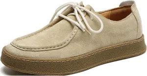 ByErz Men's Penny Loafers Shoes Suede Dress Lace-Up Daily Shoes for Party Wedding Prom