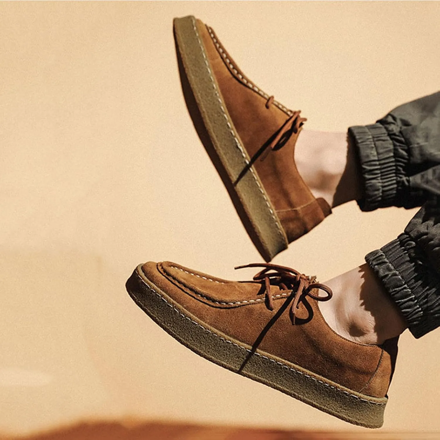 ByErz Men's Penny Loafers Shoes Suede Dress Lace-Up Daily Shoes for Party Wedding Prom