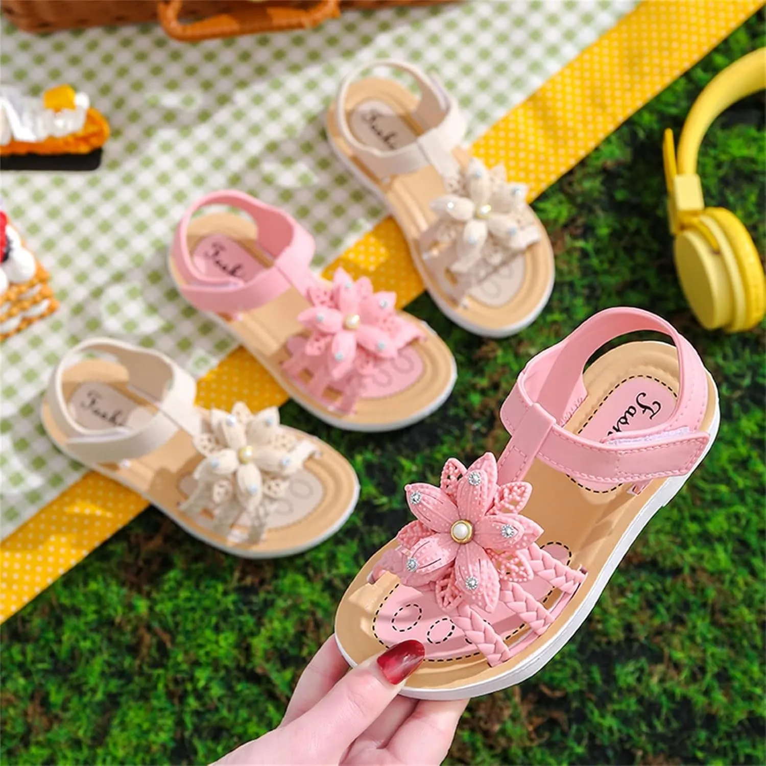 Children Sandals Soft Flat Shoes Fashion Comfortable Bow Soft Bottom Lightweight Baby Swim Shoes for Toddler Boys