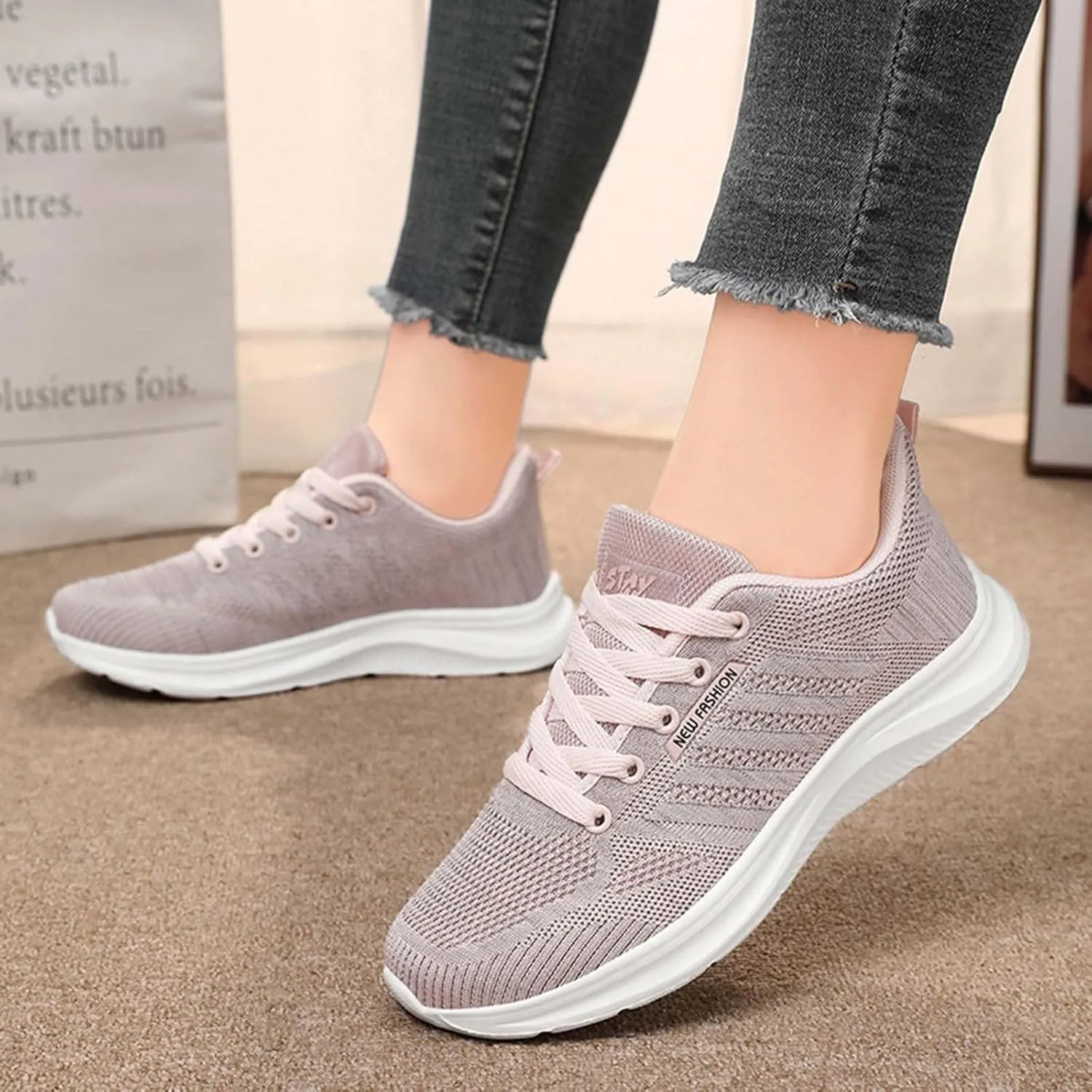 Couples Spring and Summer Fashion Casual Comfortable Sneakers for Men and Women Non Slip Sneaker Skates for Women