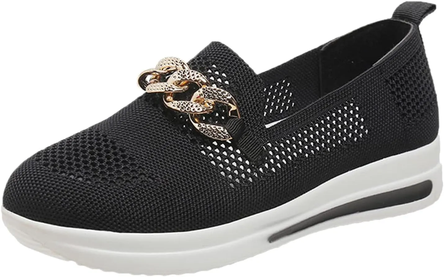 Eduavar Sneakers for Women Trendy, Womens Shoes Sneakers Breathable Mesh Sneakers Platform Low Heel Shoes Walking Sneakers
