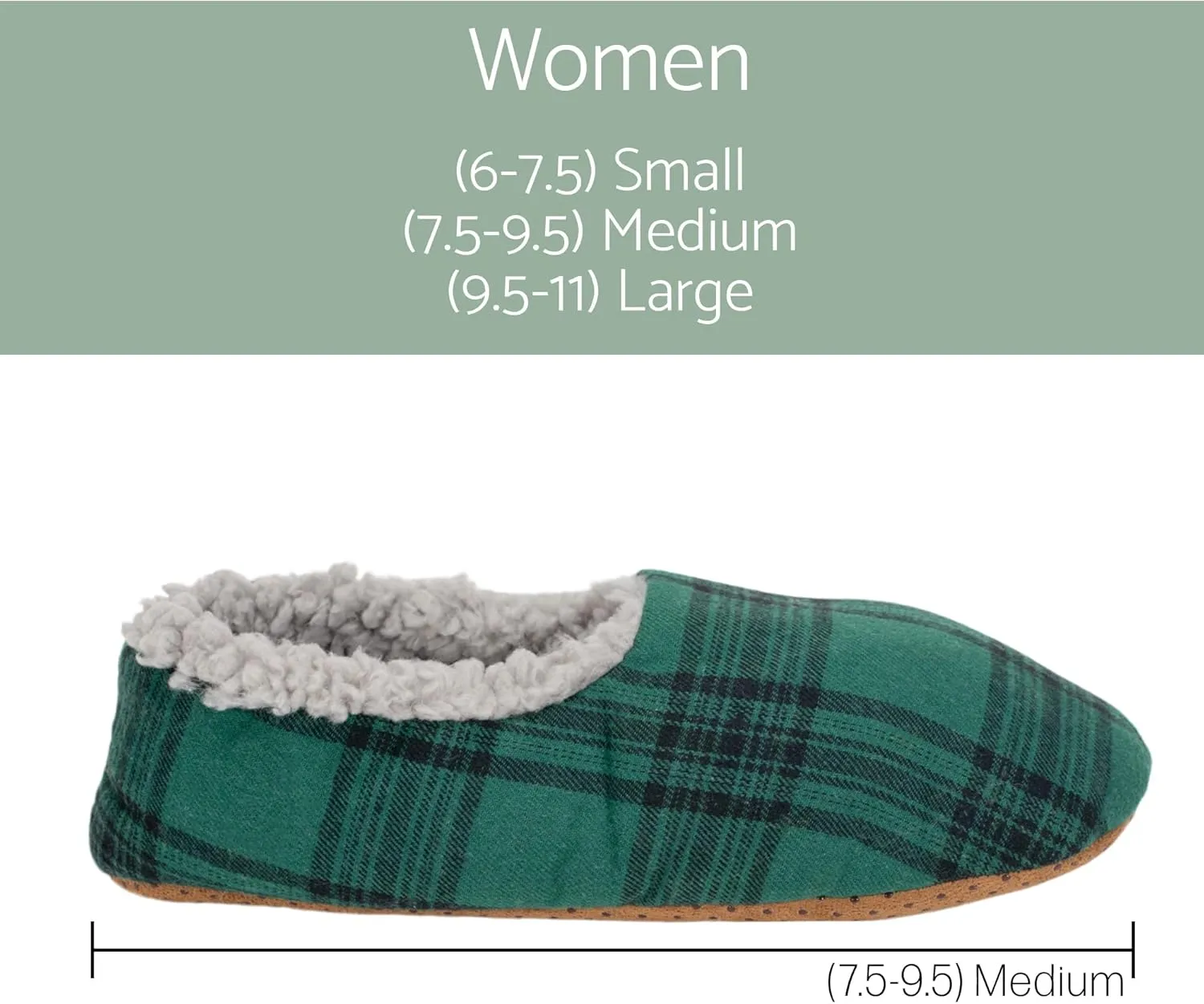 Elanze Designs Mens Plaid Plush Lined Cozy Non Slip Indoor Soft Slippers