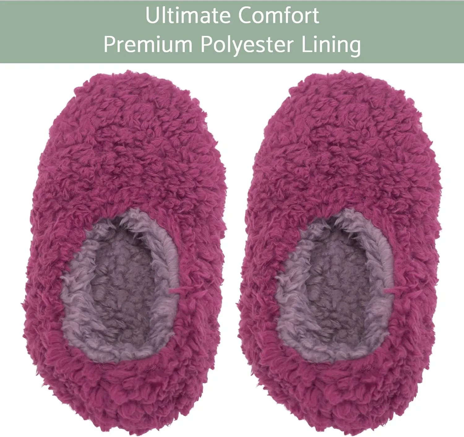 Elanze Designs Two Tone Womens Plush Lined Cozy Non Slip Indoor Soft Slippers
