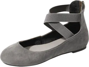 Flats for Women Suede Slip On Loafers Ballet Flat Shoes Dressy Office Shoes Comfort Wide Office Shoes Business Shoes