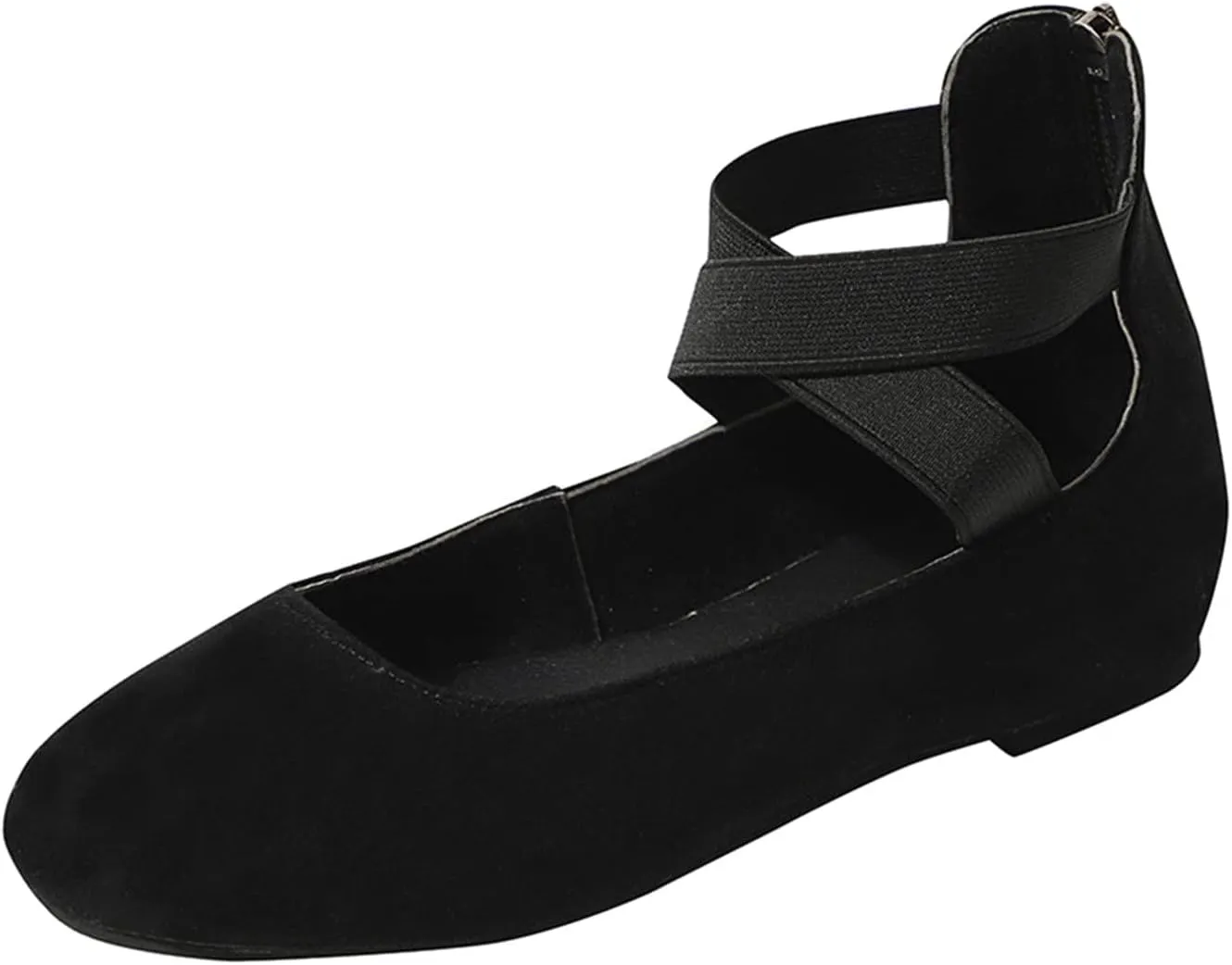 Flats for Women Suede Slip On Loafers Ballet Flat Shoes Dressy Office Shoes Comfort Wide Office Shoes Business Shoes