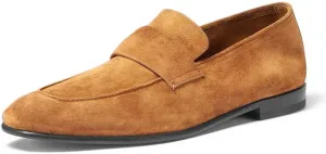 FOWT Men Retro Round Toe Slip On Loafers Flat Heel Comfy Casual Daily Shoes Size 4-16 US