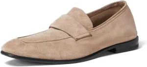 FOWT Men Retro Round Toe Slip On Loafers Flat Heel Comfy Casual Daily Shoes Size 4-16 US