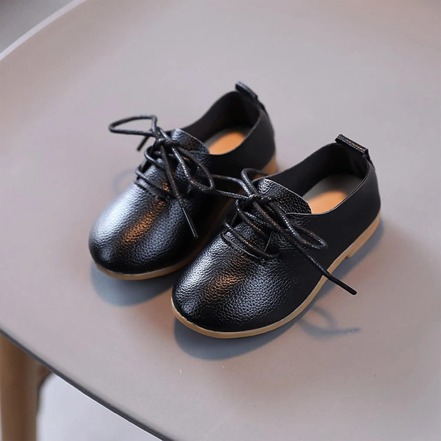 Girls and Toddler Classic Lace Up School Uniform Comfort Oxford Dress Shoes Loafer Flats Little Kid Shoes