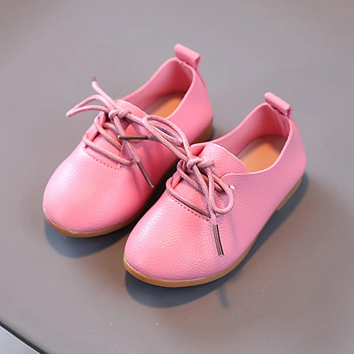 Girls and Toddler Classic Lace Up School Uniform Comfort Oxford Dress Shoes Loafer Flats Little Kid Shoes
