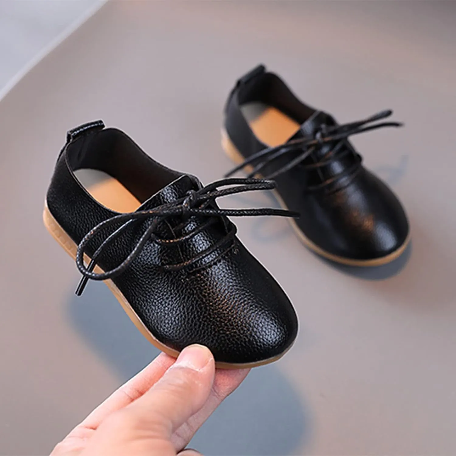 Girls and Toddler Classic Lace Up School Uniform Comfort Oxford Dress Shoes Loafer Flats Little Kid Shoes
