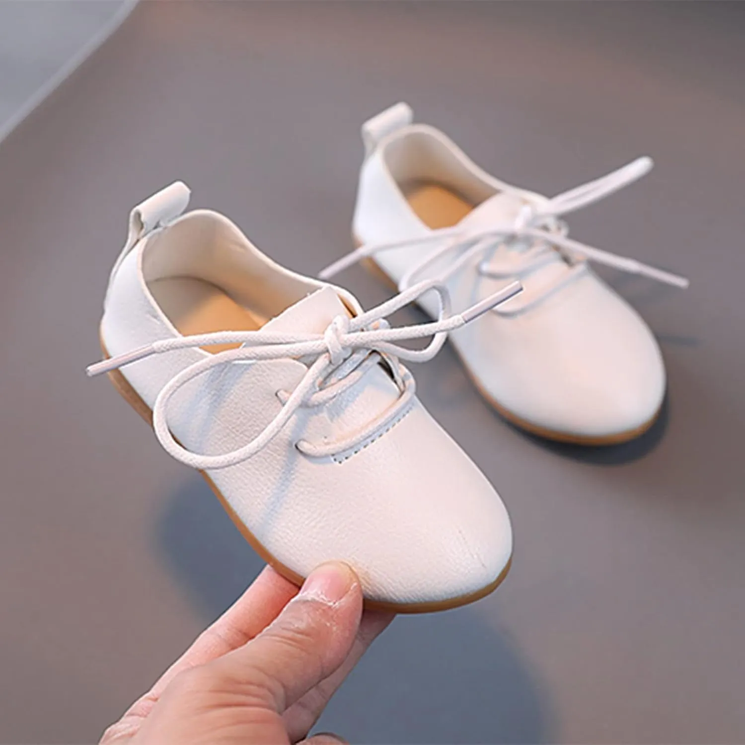 Girls and Toddler Classic Lace Up School Uniform Comfort Oxford Dress Shoes Loafer Flats Little Kid Shoes