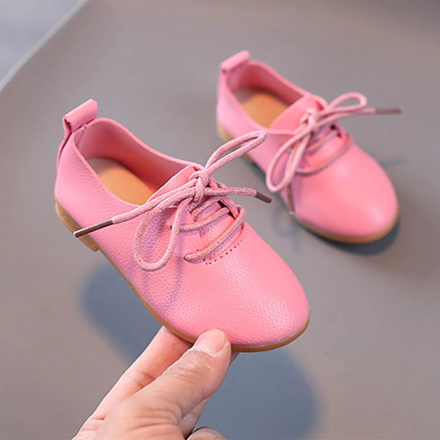Girls and Toddler Classic Lace Up School Uniform Comfort Oxford Dress Shoes Loafer Flats Little Kid Shoes