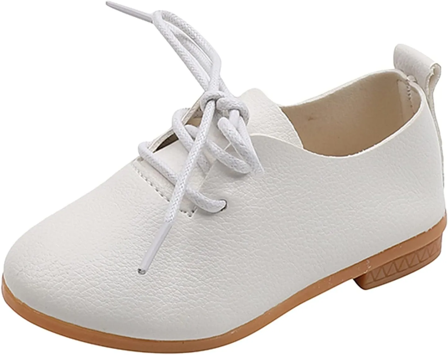 Girls and Toddler Classic Lace Up School Uniform Comfort Oxford Dress Shoes Loafer Flats Little Kid Shoes