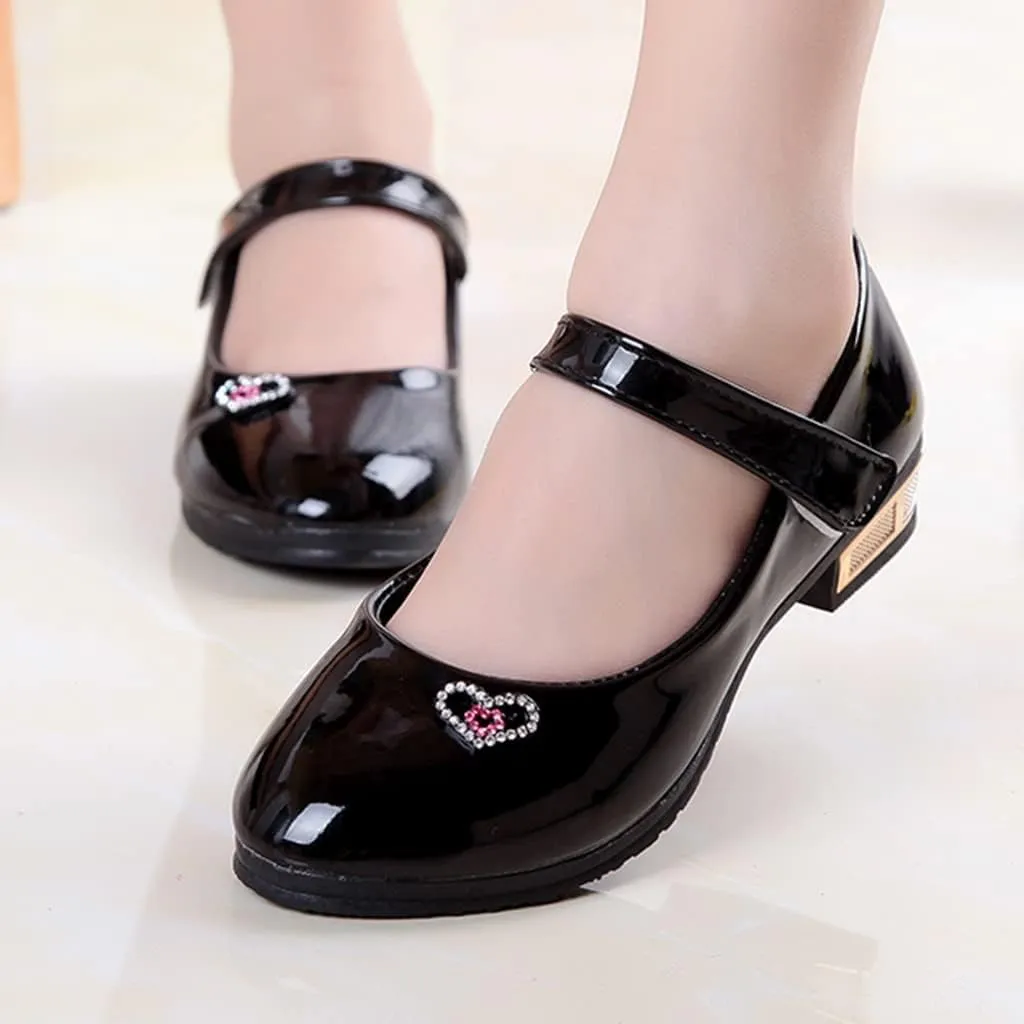 Girls Dress Shoes Mary Jane Shoes for Girls Party Wedding Flower Girl School Shoes Low Heel Flats