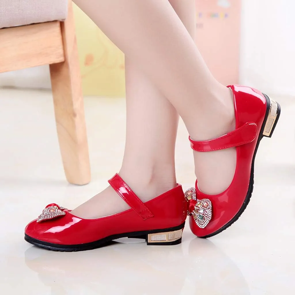 Girls Dress Shoes Mary Jane Shoes for Girls Party Wedding Flower Girl School Shoes Low Heel Flats