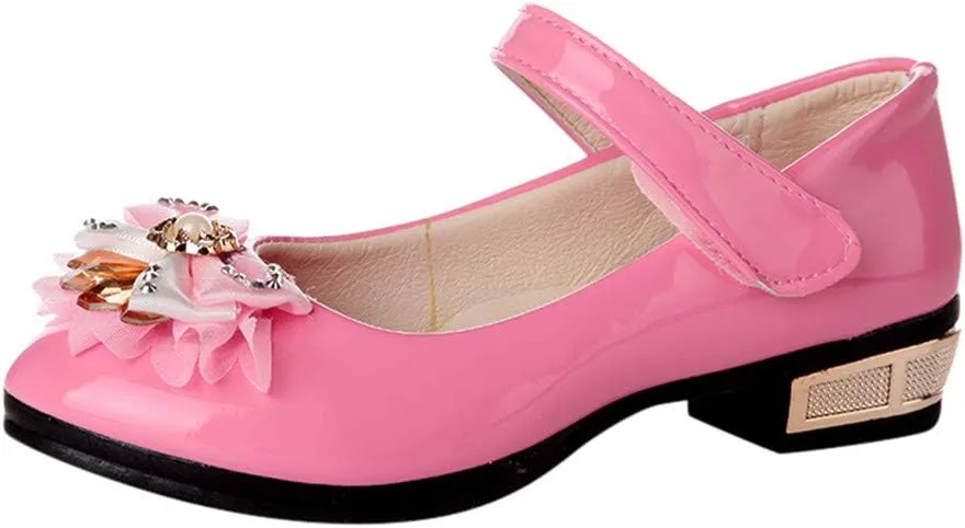 Girls Dress Shoes Mary Jane Shoes for Girls Party Wedding Flower Girl School Shoes Low Heel Flats
