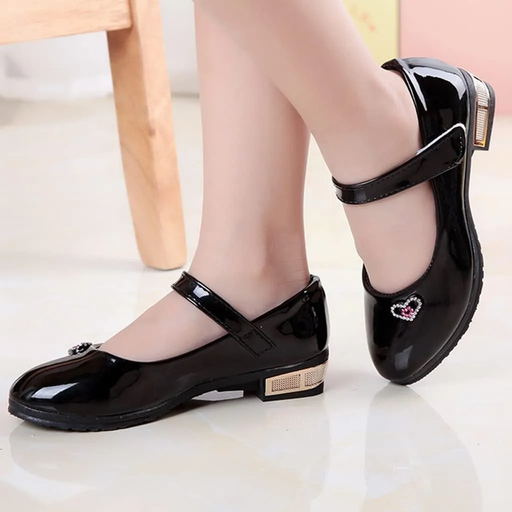 Girls Dress Shoes Mary Jane Shoes for Girls Party Wedding Flower Girl School Shoes Low Heel Flats