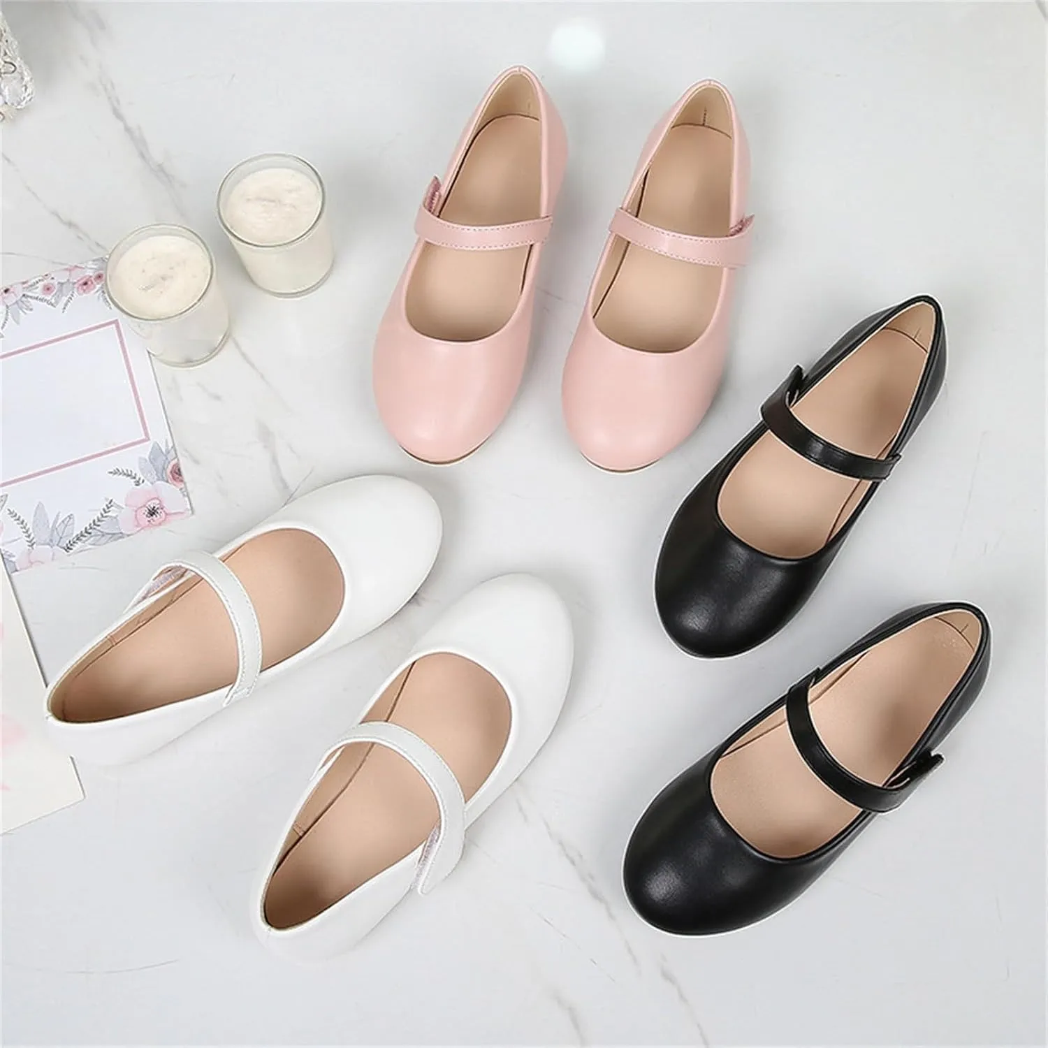 Girls Dress Shoes Patent Leather Wedding Party School Uniform Shoes Ballet Flats Little Girls Flower Girl Shoes
