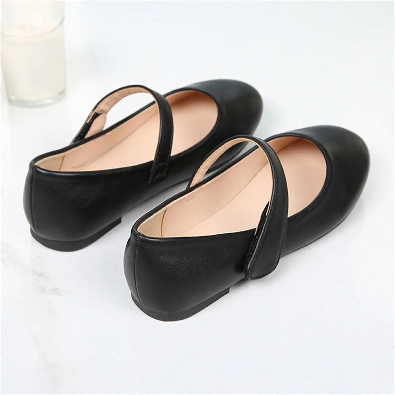 Girls Dress Shoes Patent Leather Wedding Party School Uniform Shoes Ballet Flats Little Girls Flower Girl Shoes
