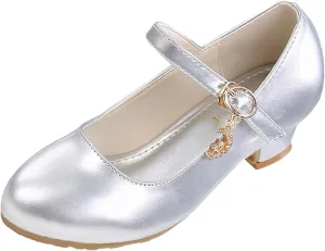 Girls Mary Jane Dress Shoes Flower Girl Wedding School Uniform Low Heels Toddler Little Kids Pump Shoes Mary Jane Shoes