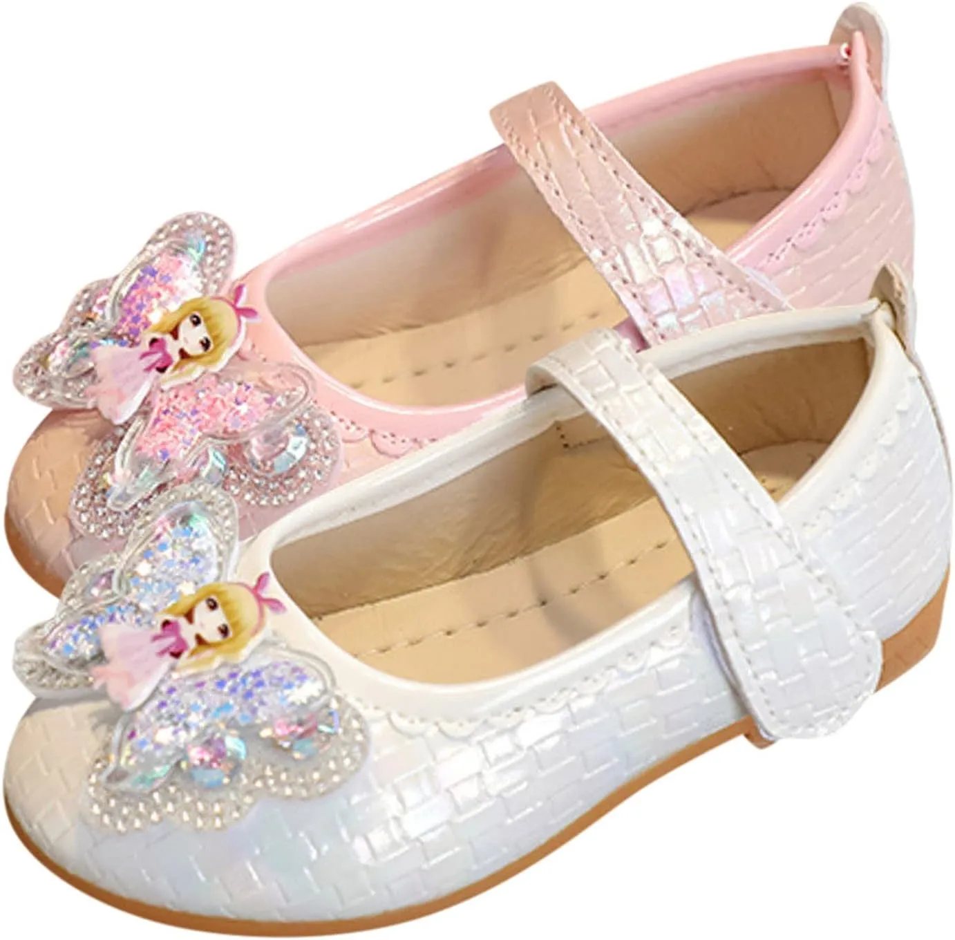 Girls Mary Jane Dress Shoes Toddler Flower Girls Kids Casual Slip on Ballet Flats School Wedding Party Shoes