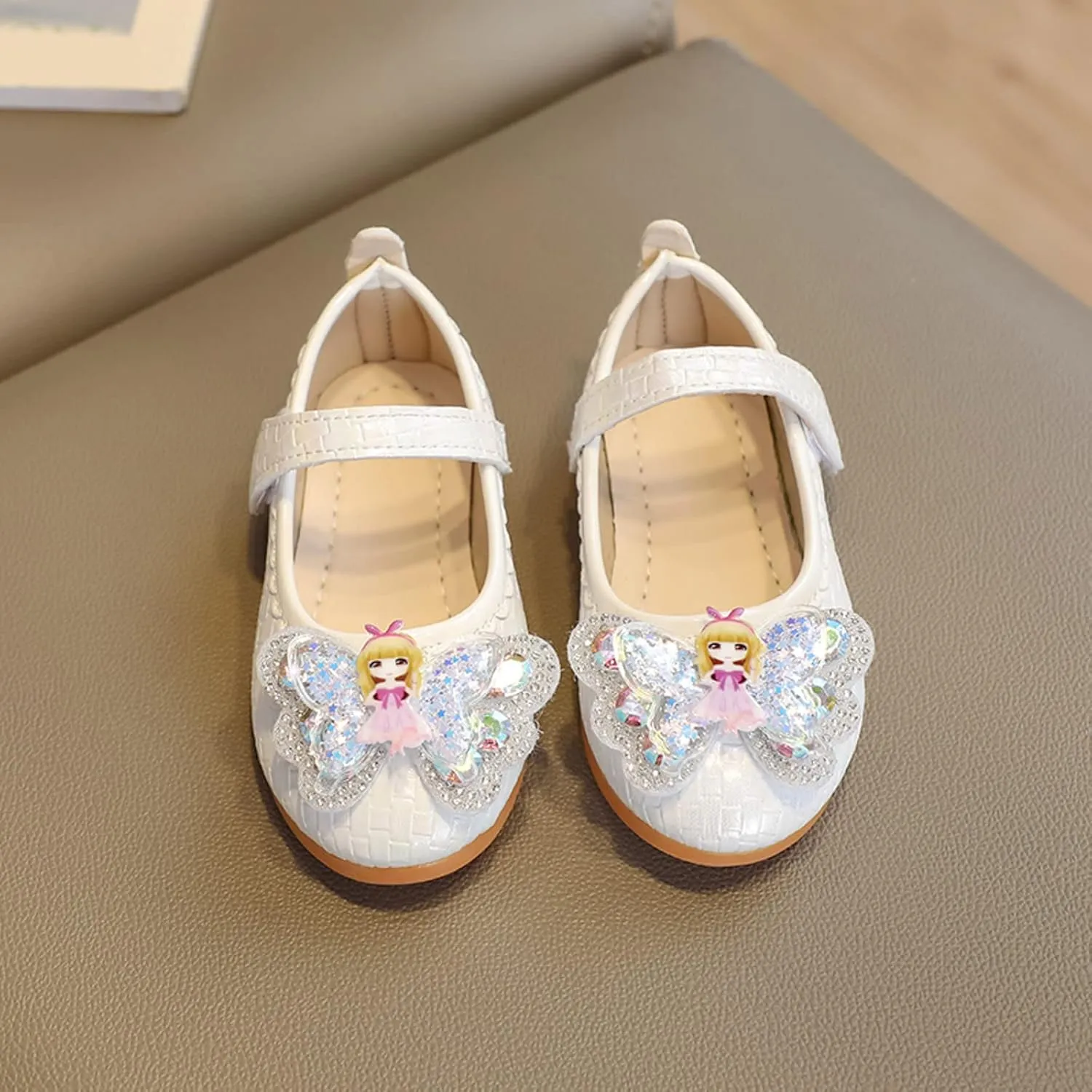 Girls Mary Jane Dress Shoes Toddler Flower Girls Kids Casual Slip on Ballet Flats School Wedding Party Shoes