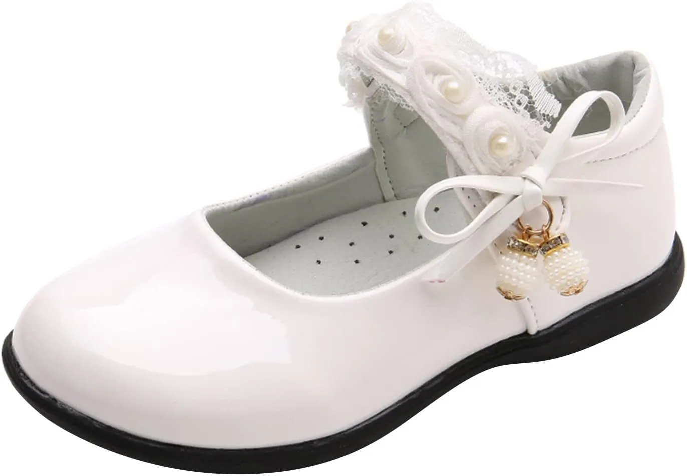 Girls Mary Jane Shoes School Kids Uniform Flat Ballet Strap Dress Formal Slip-On Shoes Performance Shoes Youth
