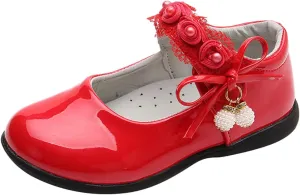Girls Mary Jane Shoes School Kids Uniform Flat Ballet Strap Dress Formal Slip-On Shoes Performance Shoes Youth