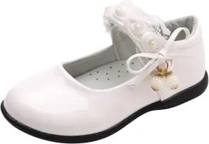 Girls Mary Jane Shoes School Kids Uniform Flat Ballet Strap Dress Formal Slip-On Shoes Performance Shoes Youth
