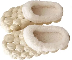 GUNIYIFS Womens Slippers Bubble Slides with Fur,funny slippers for men Non-slip Massage Soft Slippers Shoes Indoor Outdoor