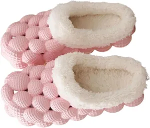 GUNIYIFS Womens Slippers Bubble Slides with Fur,funny slippers for men Non-slip Massage Soft Slippers Shoes Indoor Outdoor