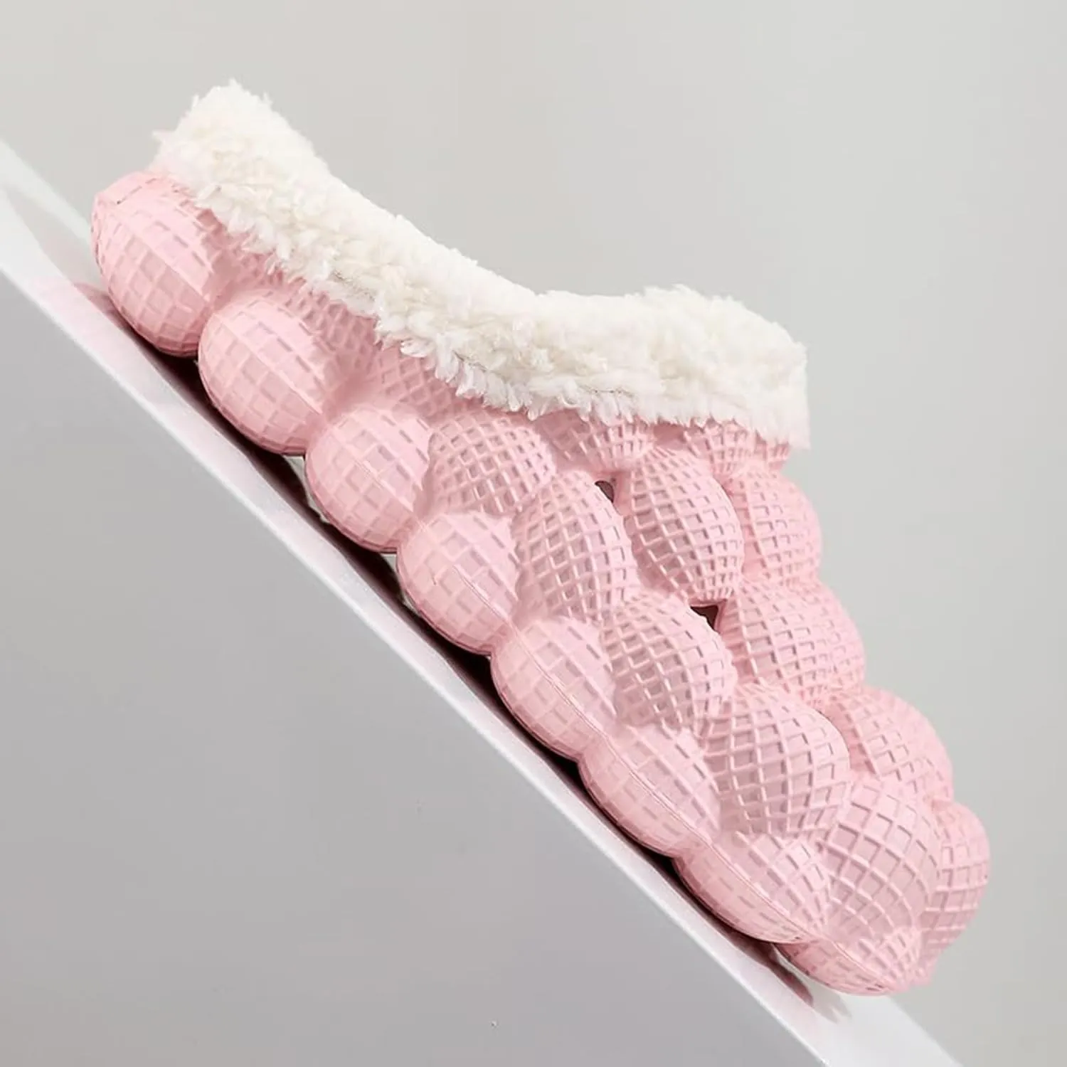 GUNIYIFS Womens Slippers Bubble Slides with Fur,funny slippers for men Non-slip Massage Soft Slippers Shoes Indoor Outdoor