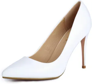 IDIFU Women's IN4 Classic Pointed Toe High Heels Pumps Wedding Dress Office Shoes