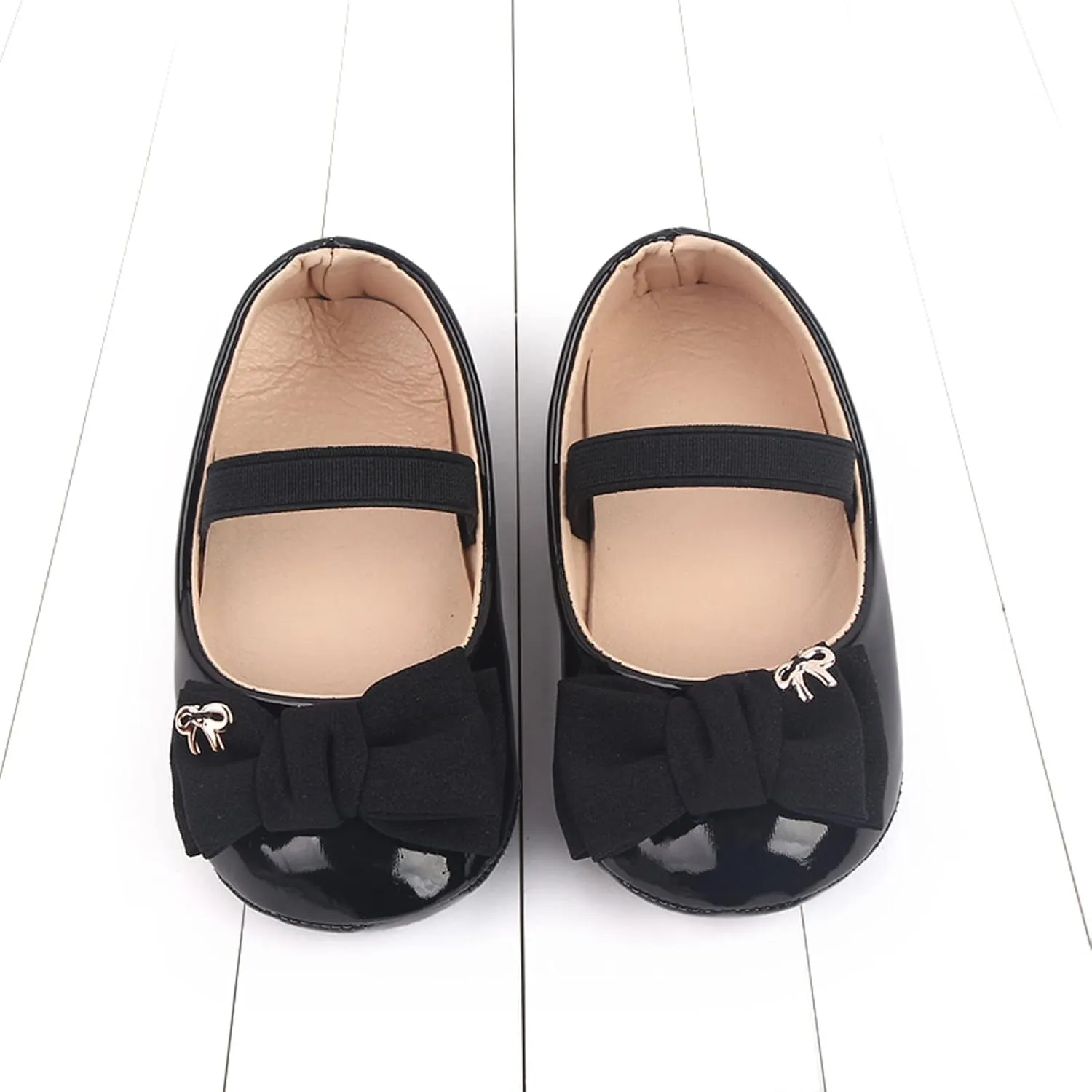 Infant Baby Girl Mary Jane Dress Shoes Bowknot Shoes Ballet Flats for Girl Wedding Party School Shoes